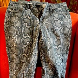 Michael Kors snake skin jeans